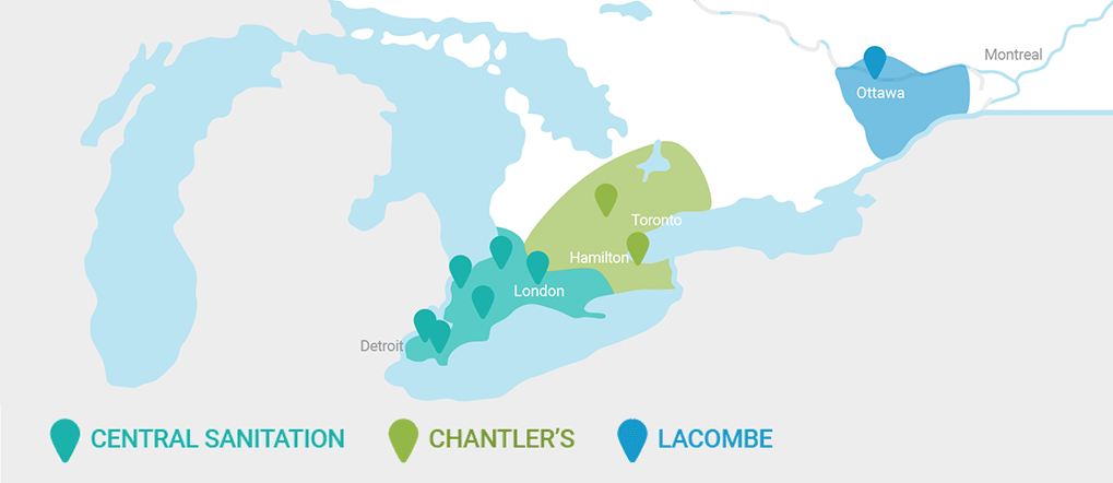 VIP 41 Map for Central Sanitation, Chantler’s, Lacombe